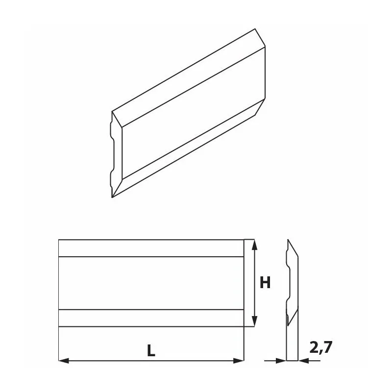 Zniżka KS7.130.01 Nóż strugający systemowy Enshin 130,0x12,0x2,7 HSS komplet 2 szt. ITA TOOLS