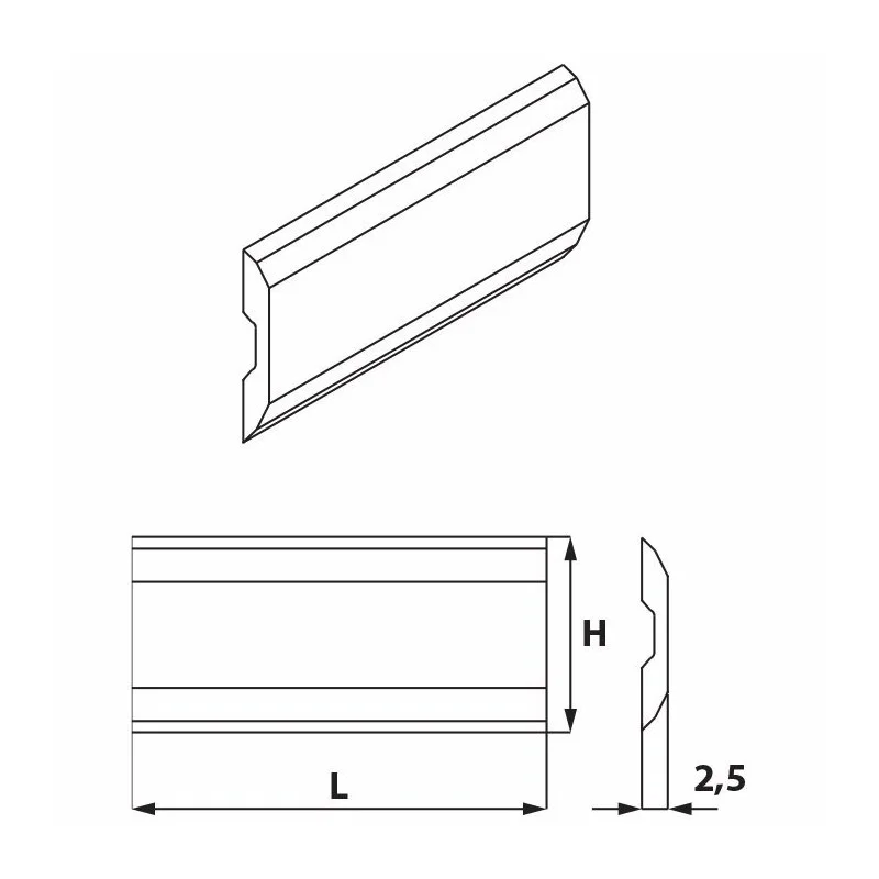KS6.235.01 Nóż strugający Sinus 235,0x16,0x2,5 HSS komplet 2 szt. ITA TOOLS Promocja