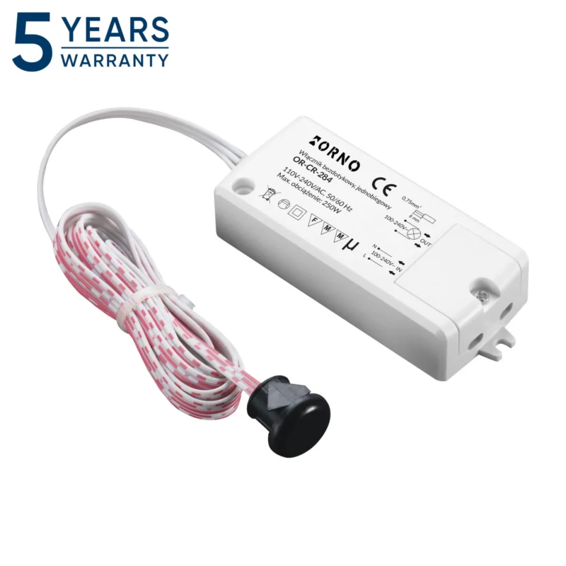 ORNO Włącznik bezdotykowy, jednobiegunowy, IP20, 250W OR-CR-284 Dodaj do koszyka