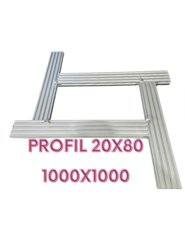 Uniwersalny regulowany szablon do frezowania 1000x1000mm z profila 20x80 Najlepsza cena