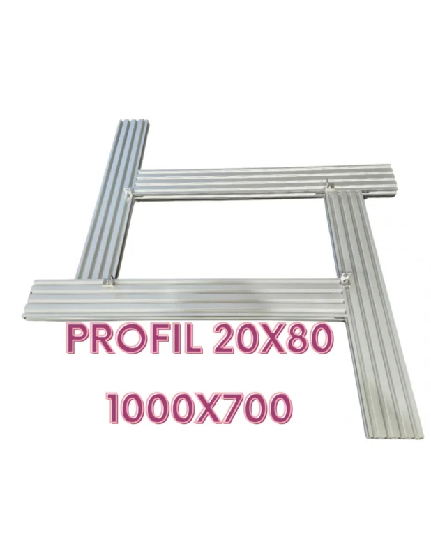 Uniwersalny regulowany szablon do frezowania 1000x700mm z profila 20x80 Zamów teraz