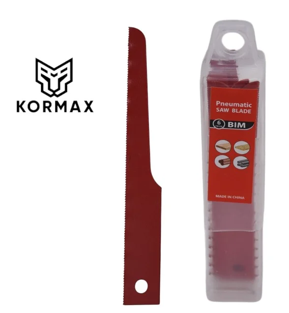 Brzeszczoty BI-METAL do wyrzynarek pneumatycznych. 91.5x12.6x0.65mm 32T 6szt. Kormax (320CT) Wysoka jakość