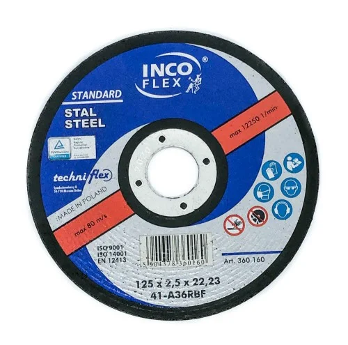 Rabat Tarcza do cięcia metalu 125x2,5 INCO FLEX